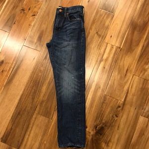 Madewell straight leg crop jean